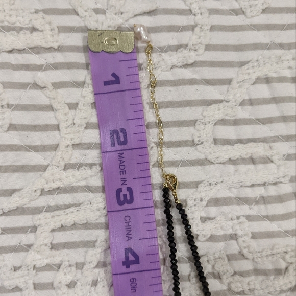 🔥Genuine Baroque Pearl/Onyx Necklace - Picture 12 of 12